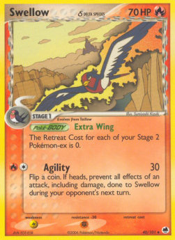 Swellow δ Delta Species⁣ - EX Dragon Frontiers⁣ (Uncommon)⁣ [40]