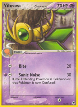 Vibrava δ Delta Species⁣ - EX Dragon Frontiers⁣ (Uncommon)⁣ [42]