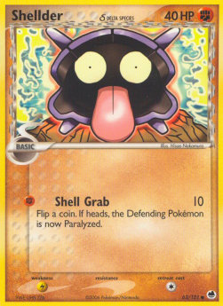 Shellder δ Delta Species⁣ - EX Dragon Frontiers⁣ (Common)⁣ [63]