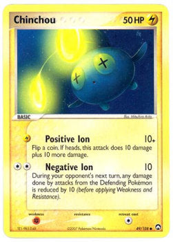 Chinchou⁣ - EX Power Keepers⁣ (Common)⁣ [49]