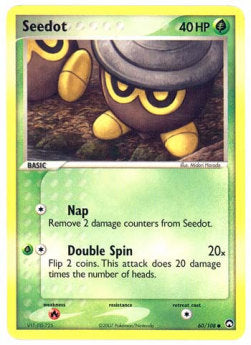 Seedot⁣ - EX Power Keepers⁣ (Common)⁣ [60]