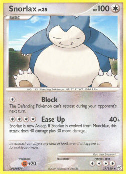 Snorlax Lv.35⁣ - Diamond & Pearl⁣ (Rare)⁣ [37]