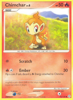 Chimchar Lv.8⁣ - Diamond & Pearl⁣ (Common)⁣ [76]