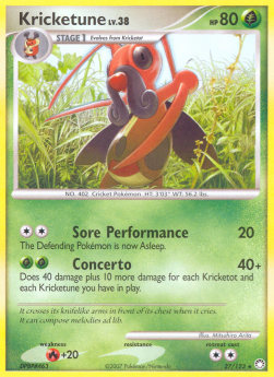 Kricketune Lv.38⁣ - Mysterious Treasures⁣ (Rare)⁣ [27]