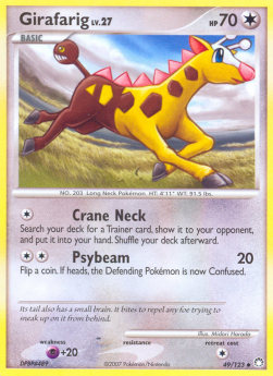 Girafarig Lv.27⁣ - Mysterious Treasures⁣ (Uncommon)⁣ [49]