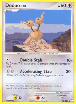 Doduo Lv.18⁣ - Mysterious Treasures⁣ (Common)⁣ [80]