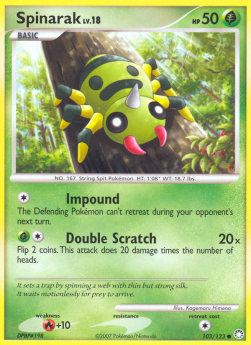 Spinarak Lv.18⁣ - Mysterious Treasures⁣ (Common)⁣ [103]