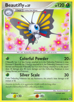 Beautifly Lv.37⁣ - Platinum⁣ (Rare)⁣ [21]