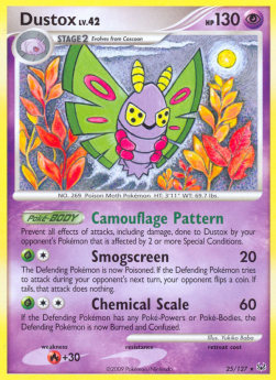 Dustox Lv.42⁣ - Platinum⁣ (Rare)⁣ [25]