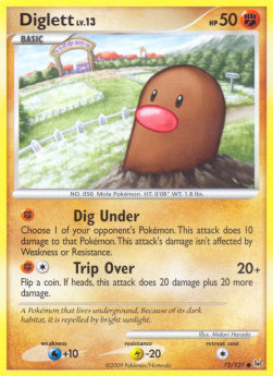 Diglett Lv.13⁣ - Platinum⁣ (Common)⁣ [72]
