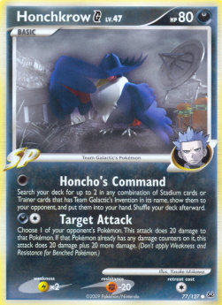 Honchkrow [G] Lv.47⁣ - Platinum⁣ (Common)⁣ [77]