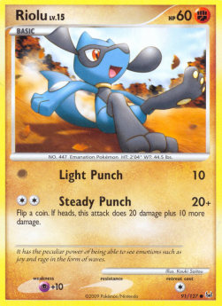 Riolu Lv.15⁣ - Platinum⁣ (Common)⁣ [91]