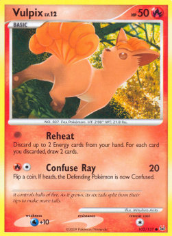Vulpix Lv.12⁣ - Platinum⁣ (Common)⁣ [102]