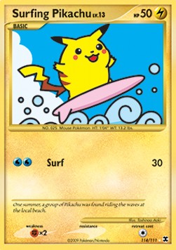 Surfing Pikachu Lv.13⁣ - Rising Rivals⁣ (Secret Rare)⁣ [114]