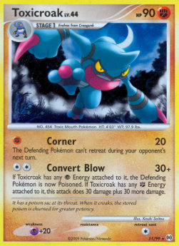 Toxicroak Lv.44⁣ - Arceus⁣ (Holo Rare)⁣ [11]