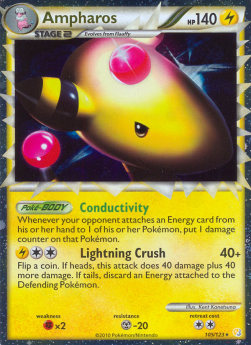 Ampharos - HeartGold & SoulSilver (Ultra Rare) [HS-105]