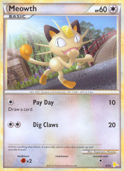 Meowth⁣ - HS Trainer Kit⁣ (Common)⁣ [R4]