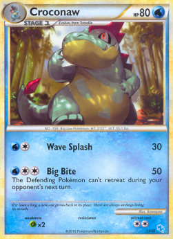 Croconaw⁣ - HS Trainer Kit⁣ (Common)⁣ [G13]