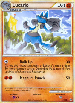 Lucario⁣ - Unleashed⁣ (Rare)⁣ [19]