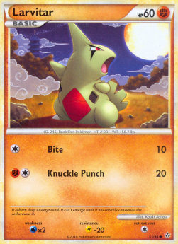 Larvitar⁣ - Unleashed⁣ (Common)⁣ [51]
