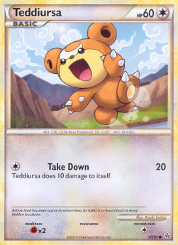 Teddiursa⁣ - Unleashed⁣ (Common)⁣ [65]