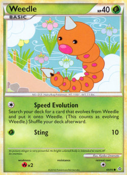 Weedle⁣ - Unleashed⁣ (Common)⁣ [69]