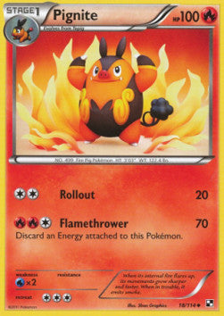 Pignite⁣ - Black & White⁣ (Uncommon)⁣ [18]