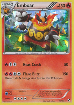 Emboar⁣ - Black & White⁣ (Holo Rare)⁣ [19]