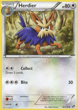 Herdier⁣ - Black & White⁣ (Uncommon)⁣ [82]