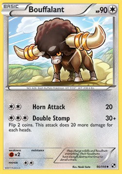 Bouffalant⁣ - Black & White⁣ (Uncommon)⁣ [90]