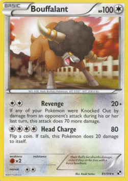 Bouffalant⁣ - Black & White⁣ (Rare)⁣ [91]