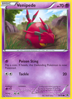 Venipede⁣ - Emerging Powers⁣ (Common)⁣ [38]