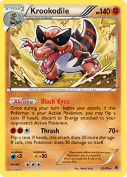 Krookodile⁣ - Emerging Powers⁣ (Rare)⁣ [62]