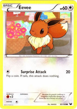 Eevee⁣ - Dark Explorers⁣ (Common)⁣ [83]