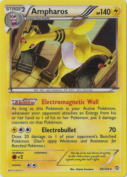 Ampharos⁣ - Dragons Exalted⁣ (Holo Rare)⁣ [40]