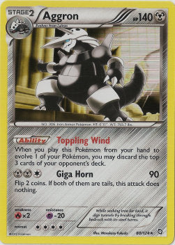 Aggron⁣ - Dragons Exalted⁣ (Holo Rare)⁣ [80]