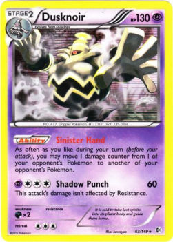 Dusknoir⁣ - Boundaries Crossed⁣ (Holo Rare)⁣ [63]