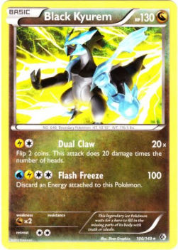 Black Kyurem⁣ - Boundaries Crossed⁣ (Rare)⁣ [100]