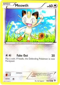 Meowth⁣ - Boundaries Crossed⁣ (Common)⁣ [106]