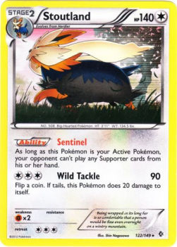 Stoutland⁣ - Boundaries Crossed⁣ (Holo Rare)⁣ [122]