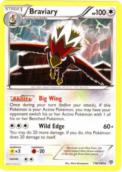 Braviary⁣ - Plasma Storm⁣ (Rare)⁣ [116]