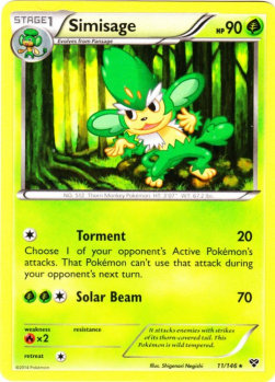 Simisage⁣ - XY⁣ (Rare)⁣ [11]