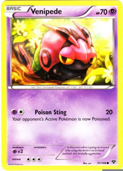 Venipede⁣ - XY⁣ (Common)⁣ [51]