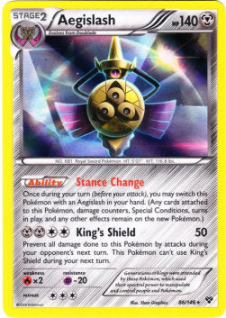 Aegislash⁣ - XY⁣ (Holo Rare)⁣ [86]