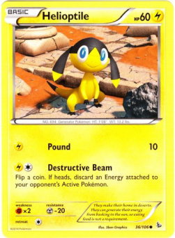 Helioptile⁣ - Flashfire⁣ (Common)⁣ [36]