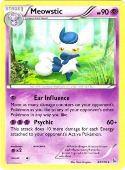 Meowstic⁣ - Flashfire⁣ (Rare)⁣ [43]