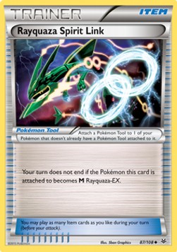 Rayquaza Spirit Link⁣ - Roaring Skies⁣ (Uncommon)⁣ [87]
