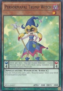 Performapal Trump Witch (V.2 - Shatterfoil) - Star Pack Arc-V (Shatterfoil) [SP15-027]