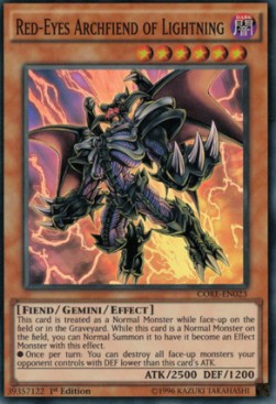Red-Eyes Archfiend of Lightning⁣ - Clash of Rebellions⁣ (Super Rare)⁣ [023]
