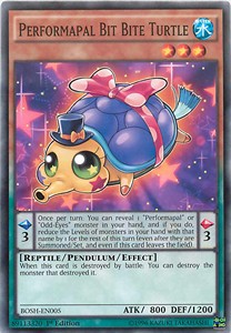 Performapal Bit Bite Turtle⁣ - Breakers of Shadow⁣ (Common)⁣ [005]
